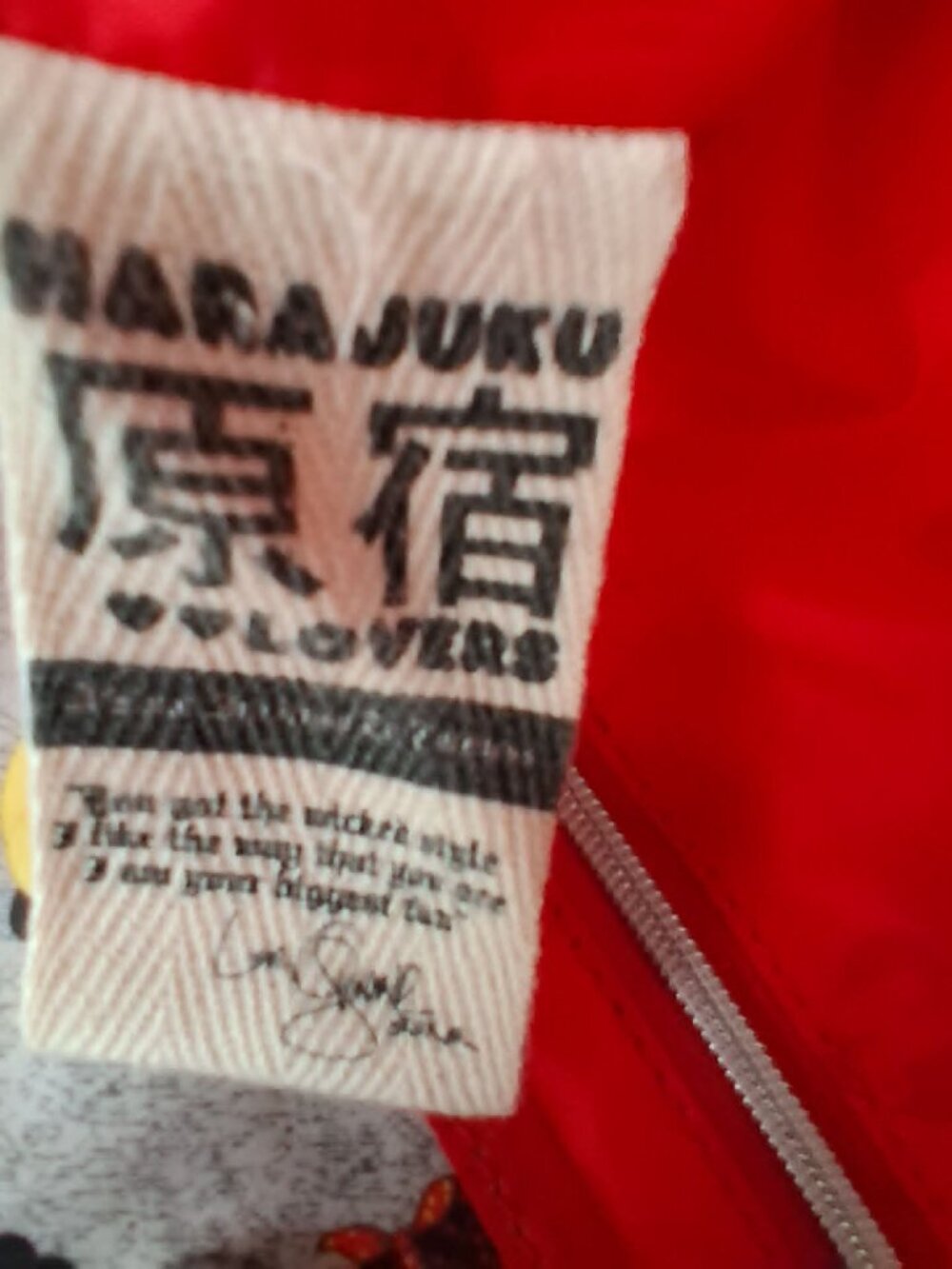 HARA JUKU LOVERS TOTE/BAG - Picture 6 of 8